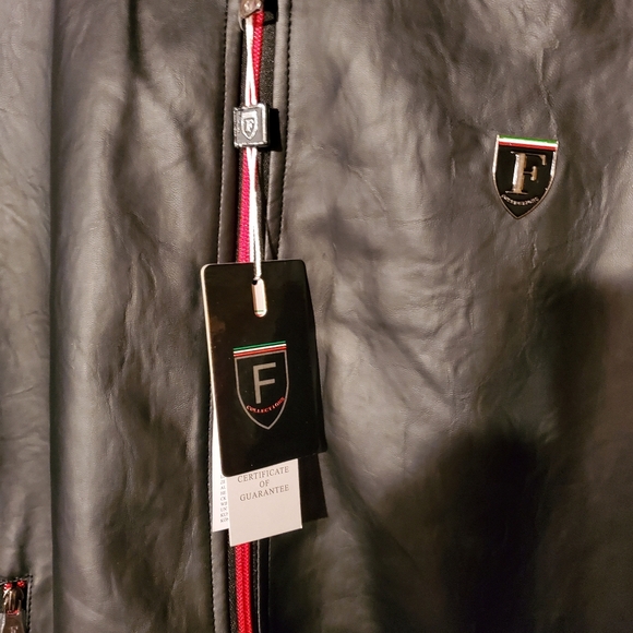 Men's F collection Italian made leather jacket - Picture 2 of 2